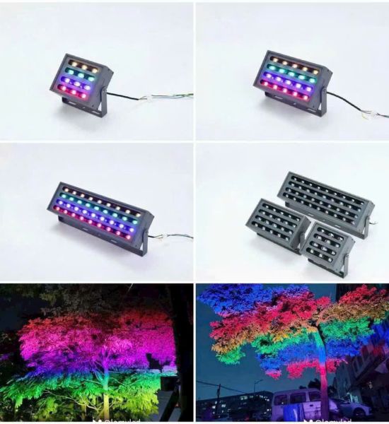 Đèn pha led cầu vồng trang trí cây cảnh