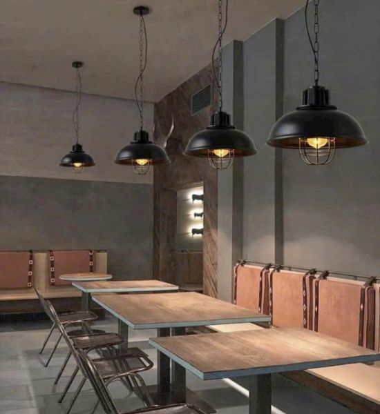 Đèn thả decor tiệm cafe