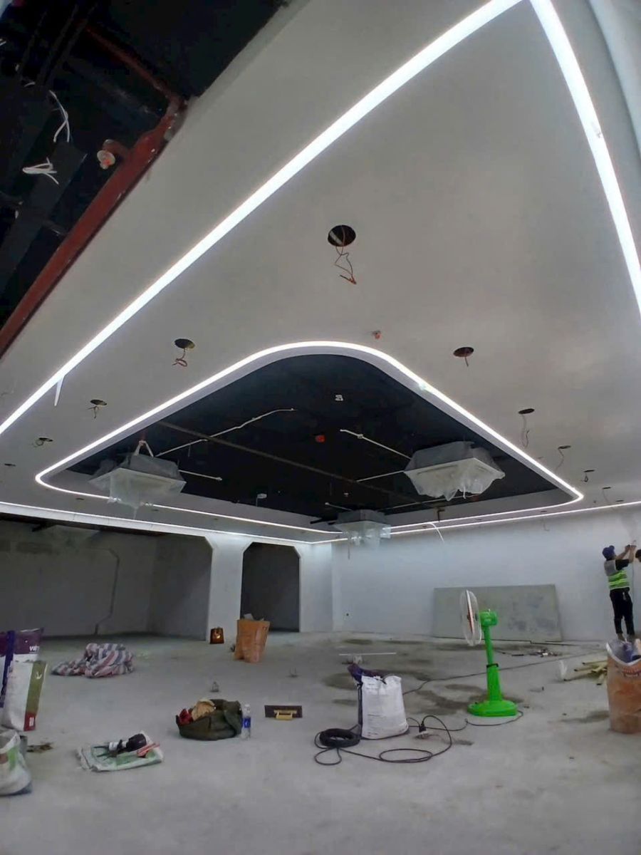 Thanh nhôm định hình LED âm trần